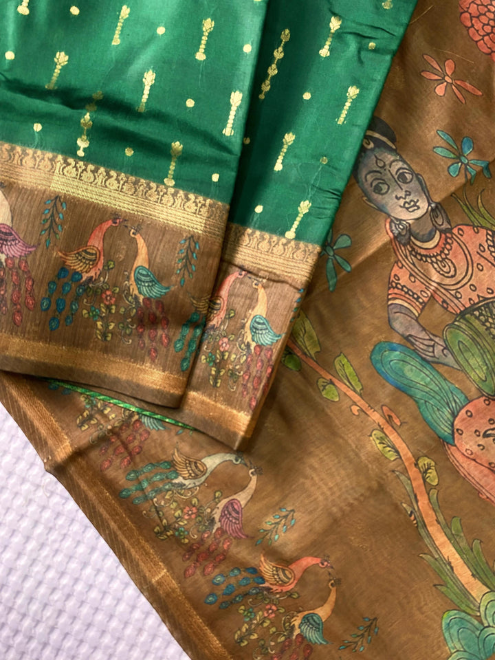 A River’s Path Chanderi Silk Saree