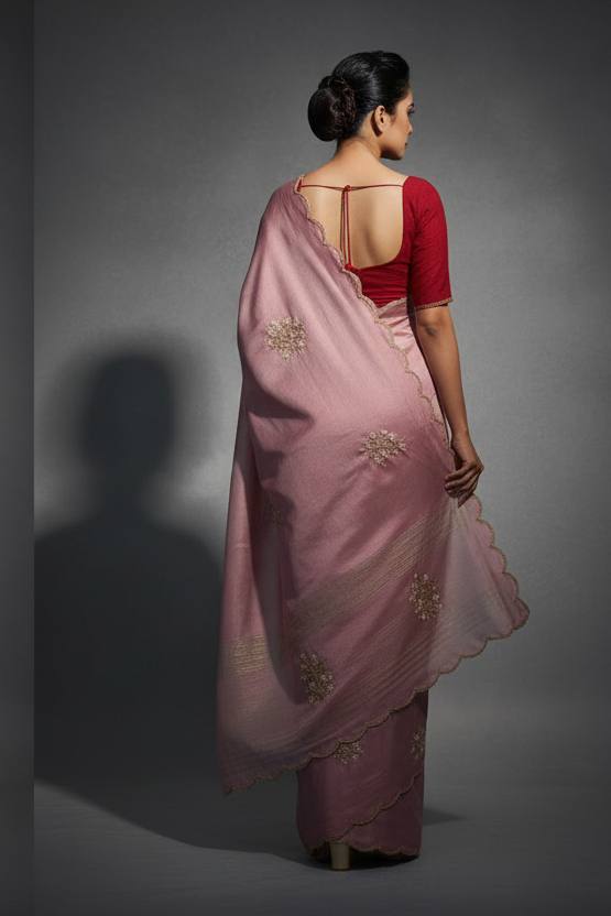 Nature’s Endless Flow Rangoli Silk Saree