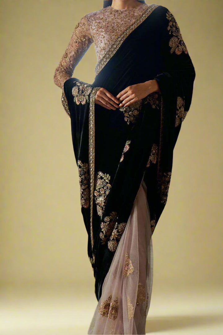 We The Queens Net Saree