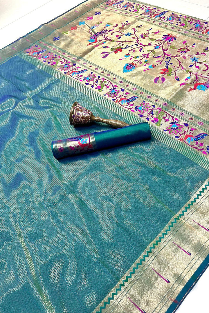 All Summer Long Tissue Paithani Silk Saree