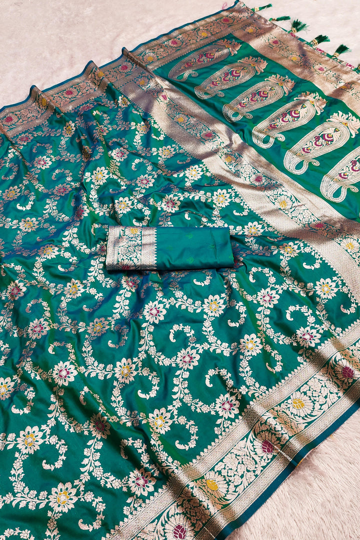 Love Shines Brighter Banarasi Silk Saree