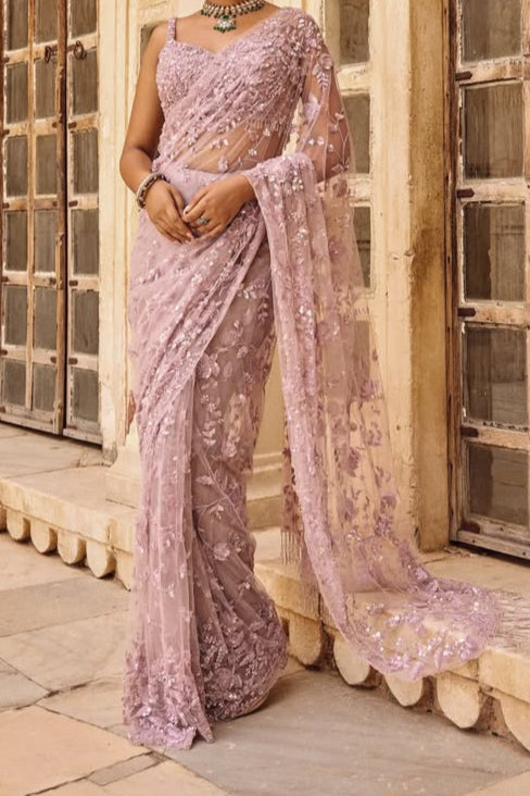 Beneath Your Beautiful Net Saree