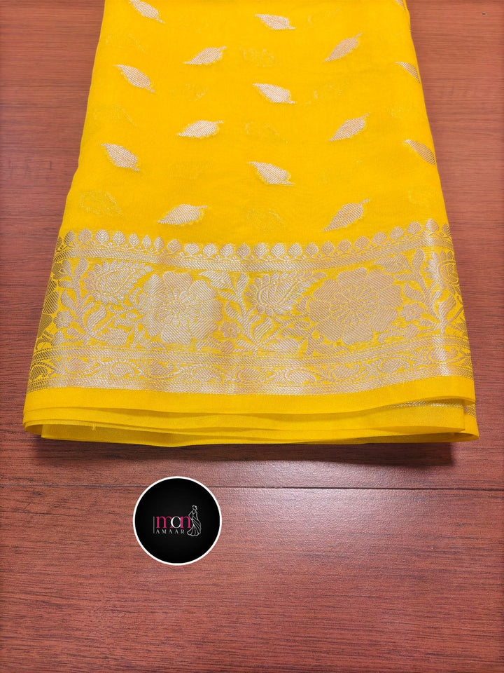 The Luxe -Semi Georgette Banarsi Saree