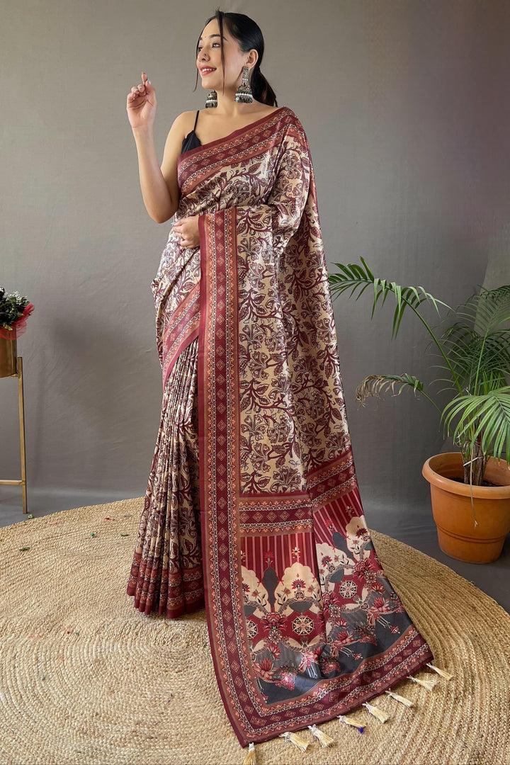 Pages Of Memories Fancy Silk Saree