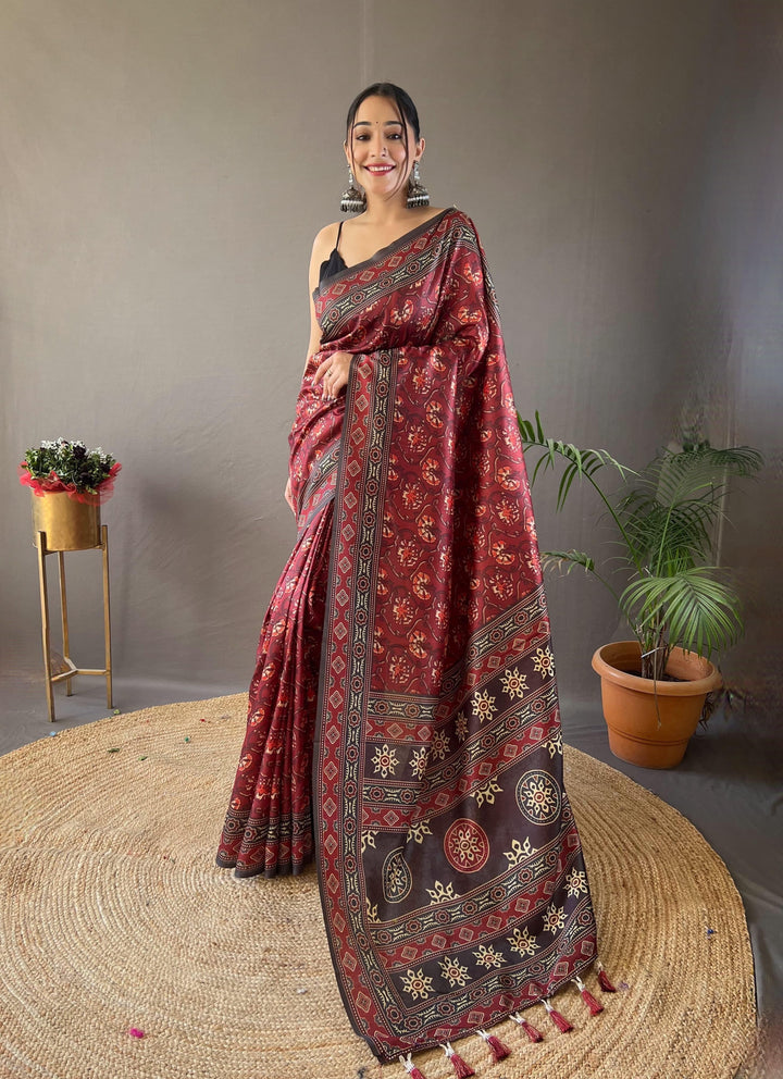 Pages Of Memories Fancy Silk Saree