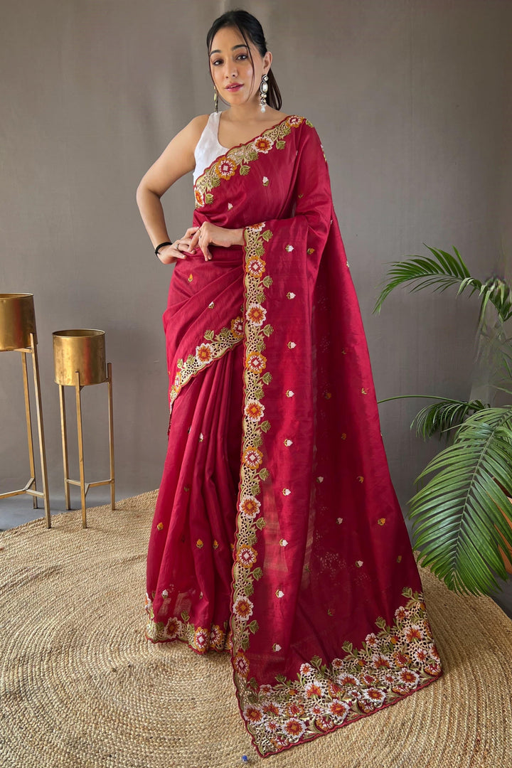 Sprinkle Of Vintage Fancy Matka Silk Saree