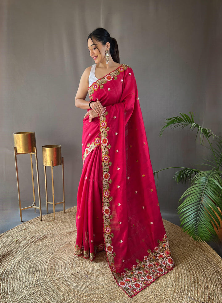 Sprinkle Of Vintage Fancy Matka Silk Saree