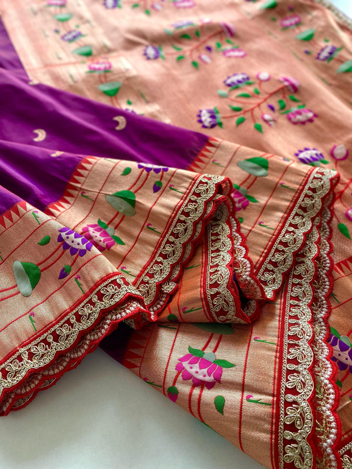 You Will Be In My Heart Paithani Silk Saree