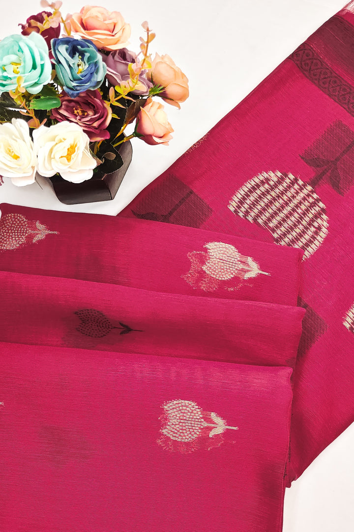 Coffee Talk Muga Cotton Saree