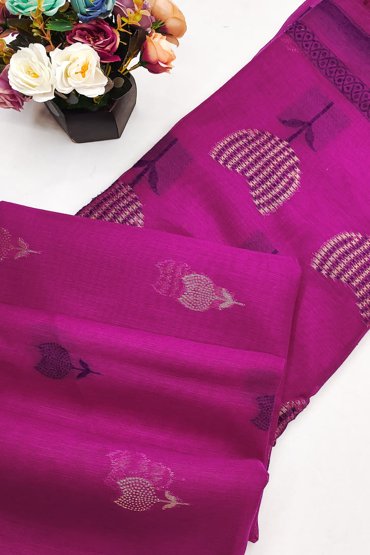 Coffee Talk Muga Cotton Saree