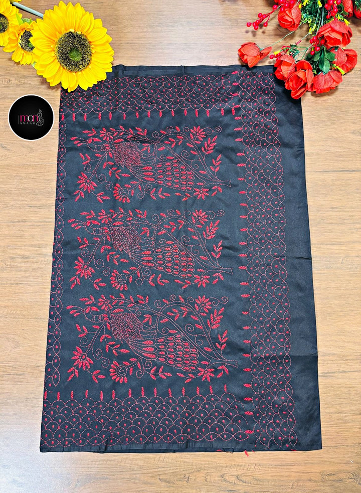 Kantha Artistry -Silk Saree