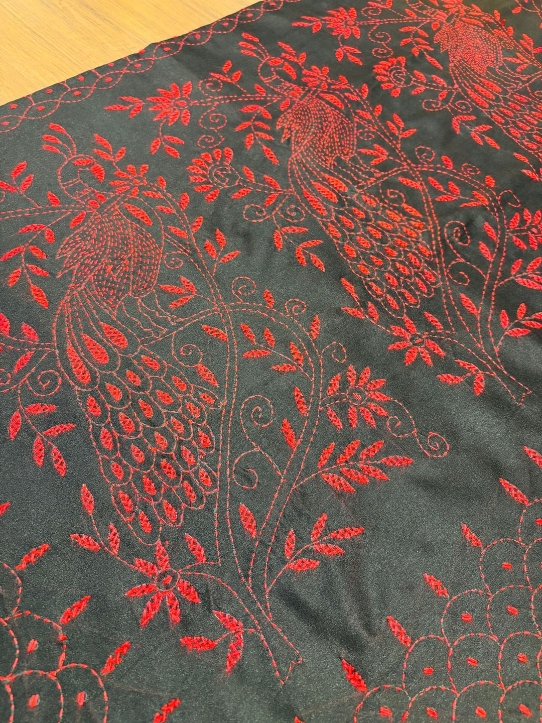 Kantha Artistry -Silk Saree