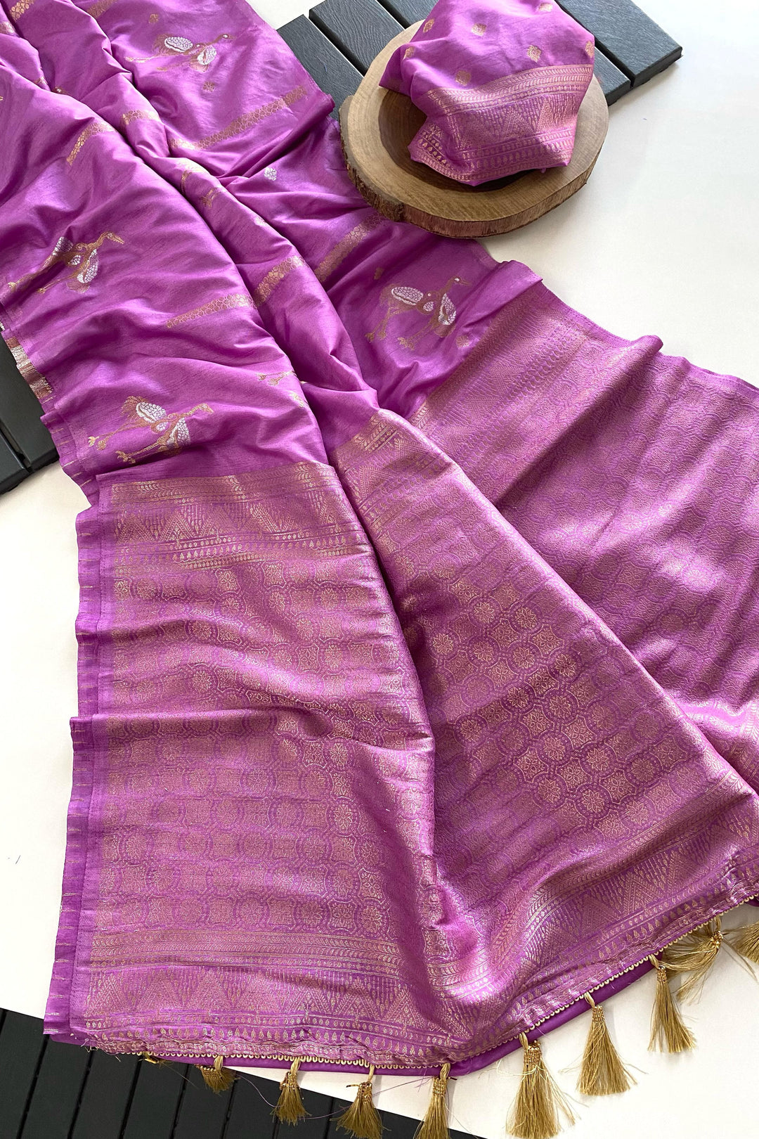 Sweet Caroline Crepe Silk Saree