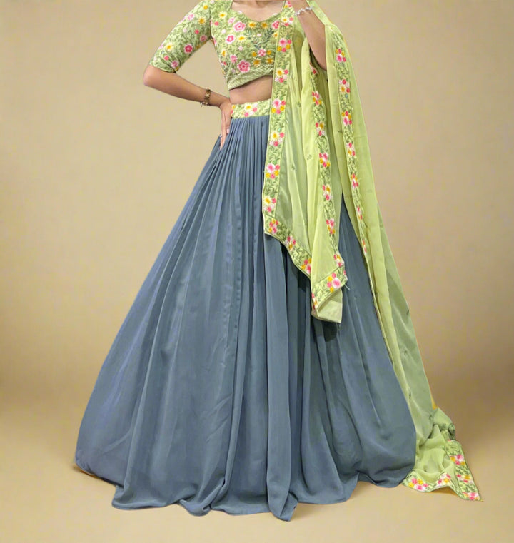 Radiate Touch Designer Georgette Lehenga