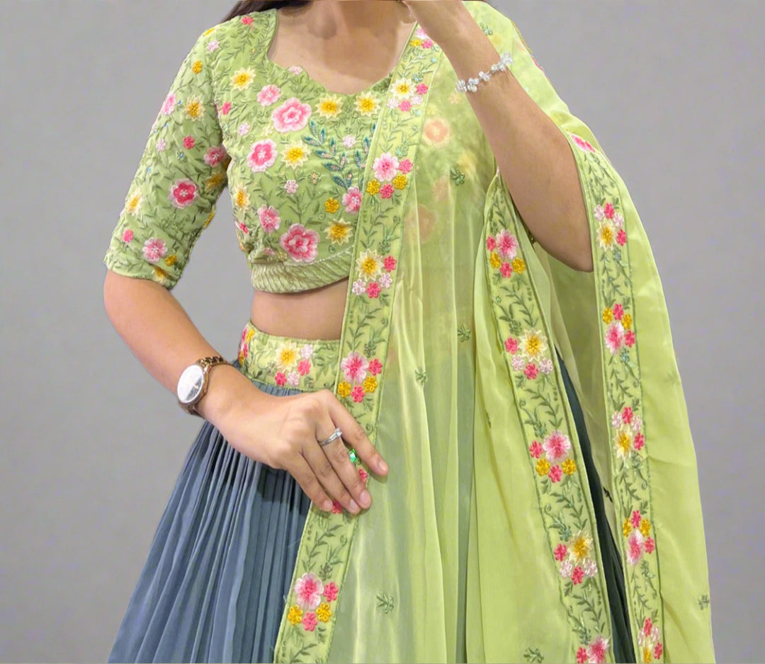 Radiate Touch Designer Georgette Lehenga