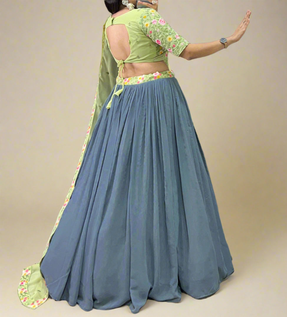 Radiate Touch Designer Georgette Lehenga