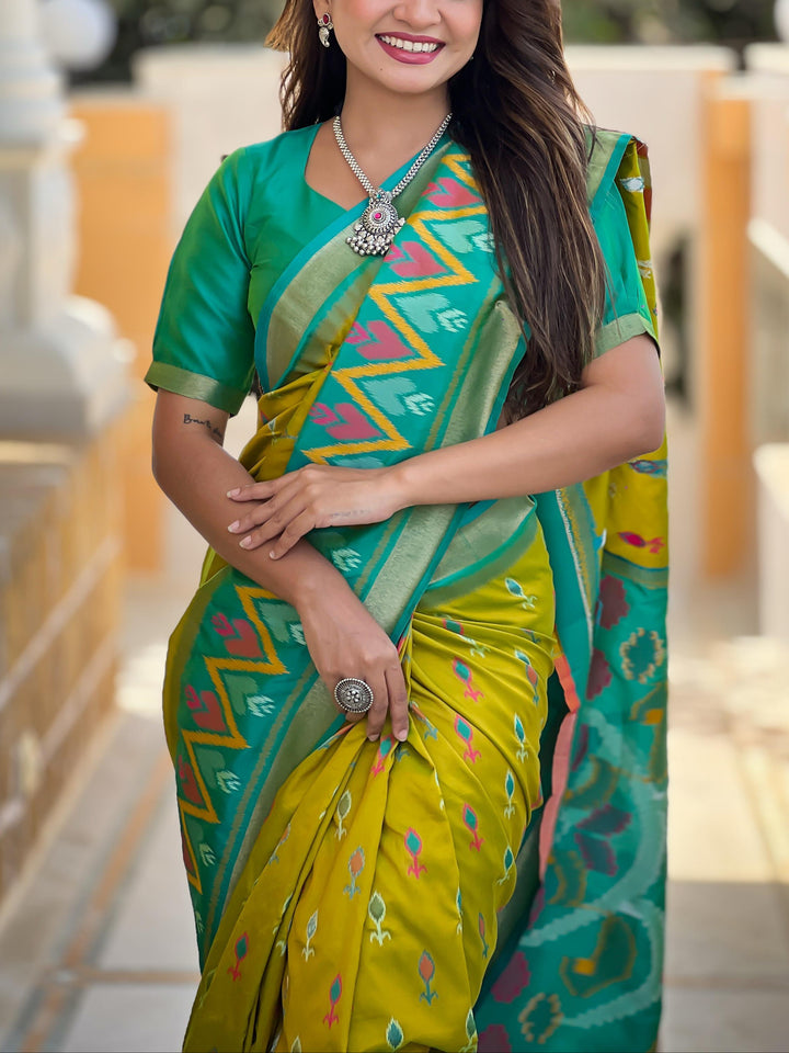 Patola Dreams -Ikkat Silk Saree