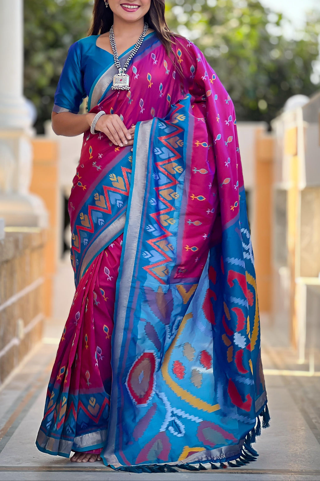 Patola Dreams -Ikkat Silk Saree