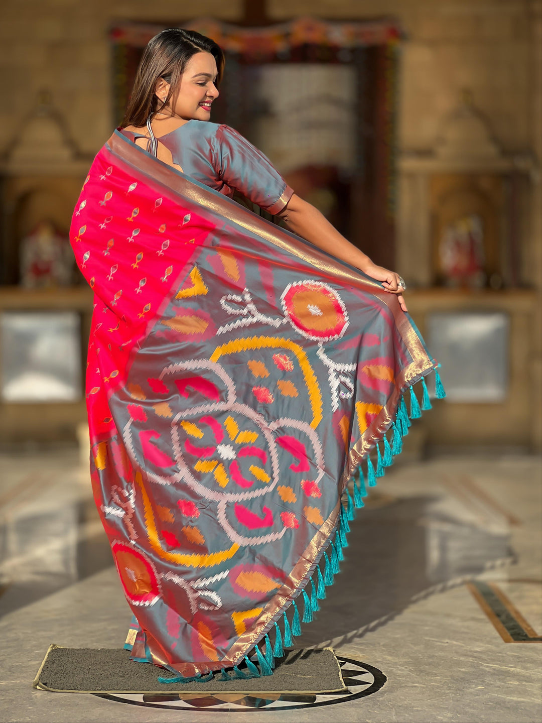 Patola Dreams -Ikkat Silk Saree