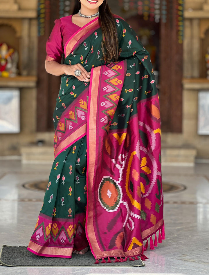 Patola Dreams -Ikkat Silk Saree