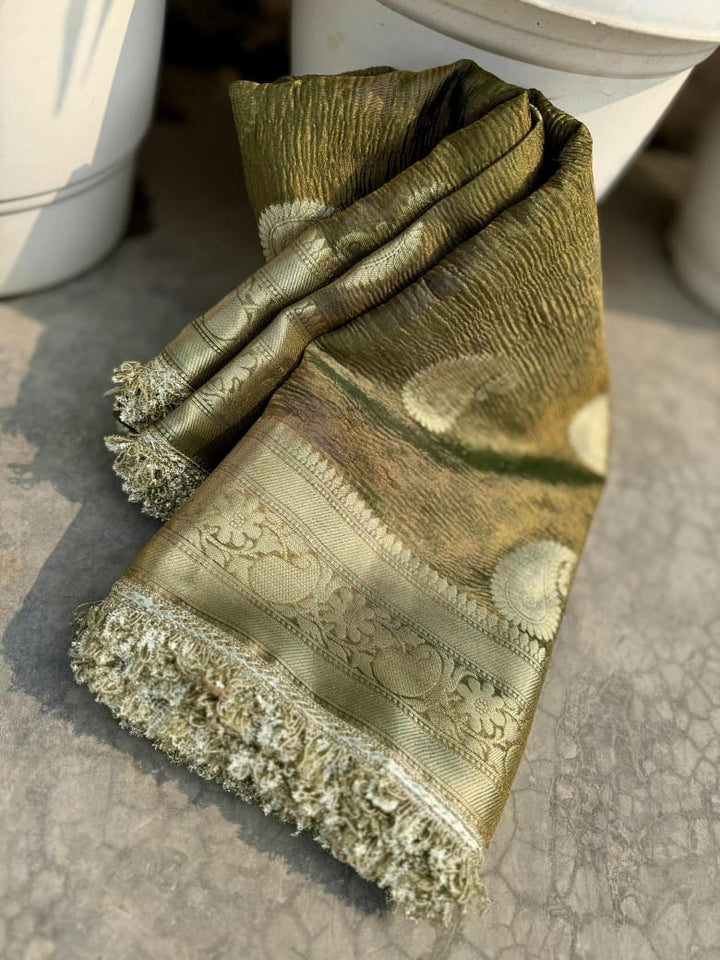 Scent Of Serenity Banarasi Tissue Katan Silk Saree