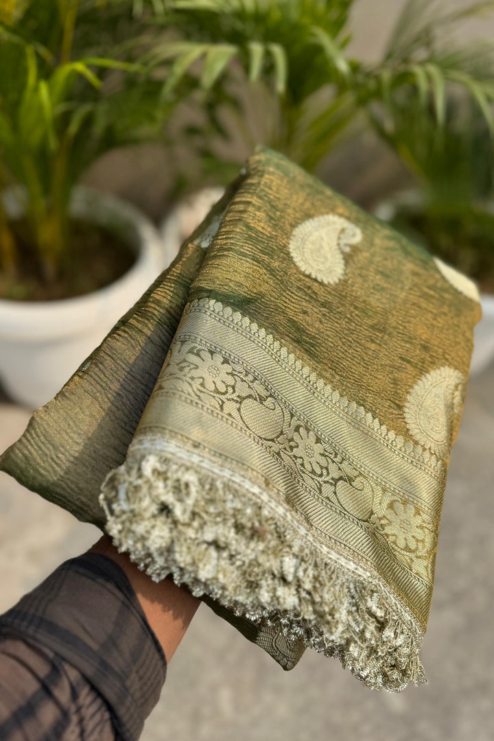 Scent Of Serenity Banarasi Tissue Katan Silk Saree