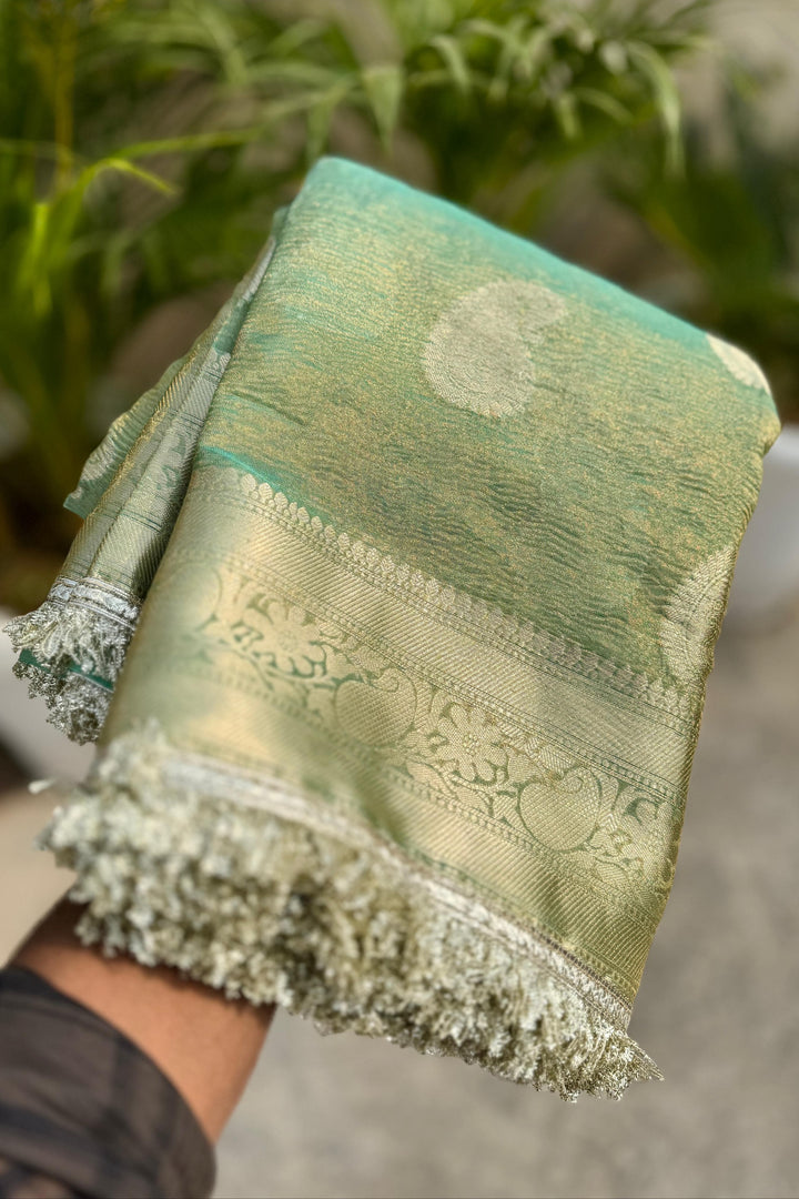 Scent Of Serenity Banarasi Tissue Katan Silk Saree