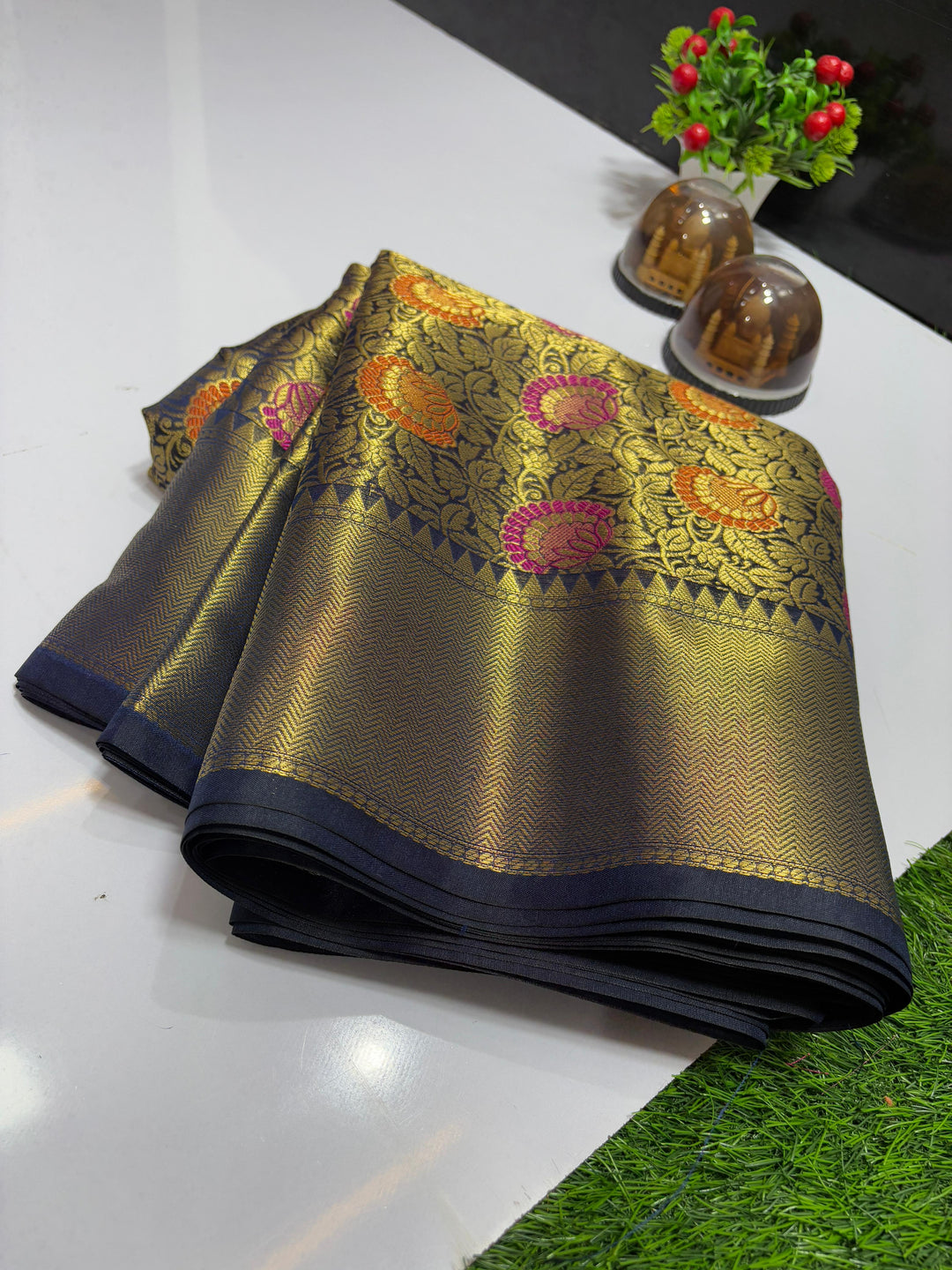 Nita Ambani Inspired Banarasi Tissue Silk Saree