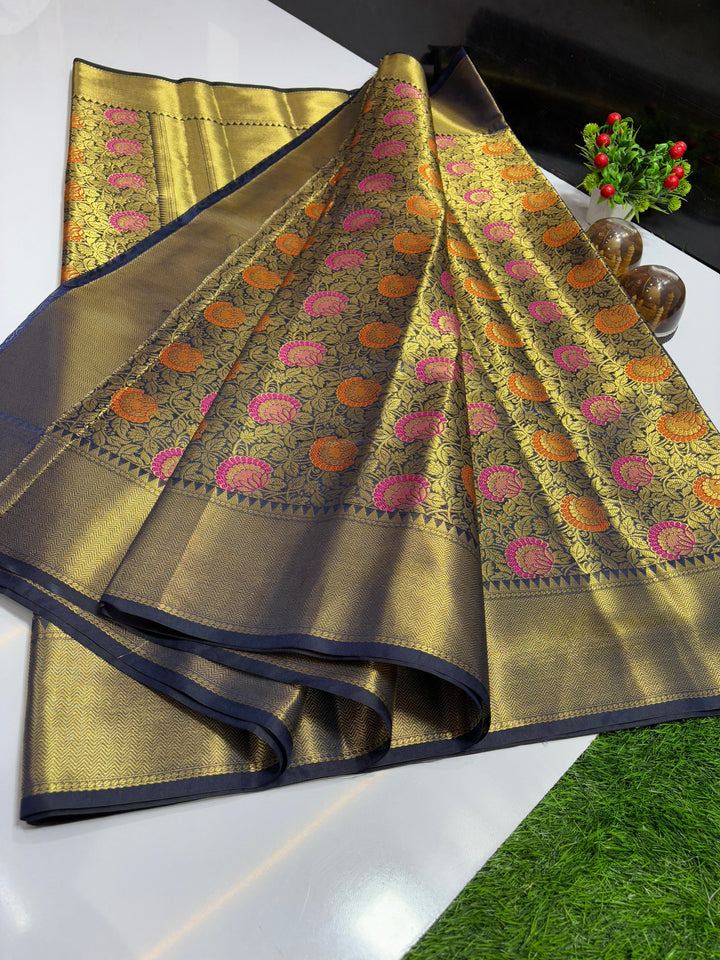 Nita Ambani Inspired Banarasi Tissue Silk Saree