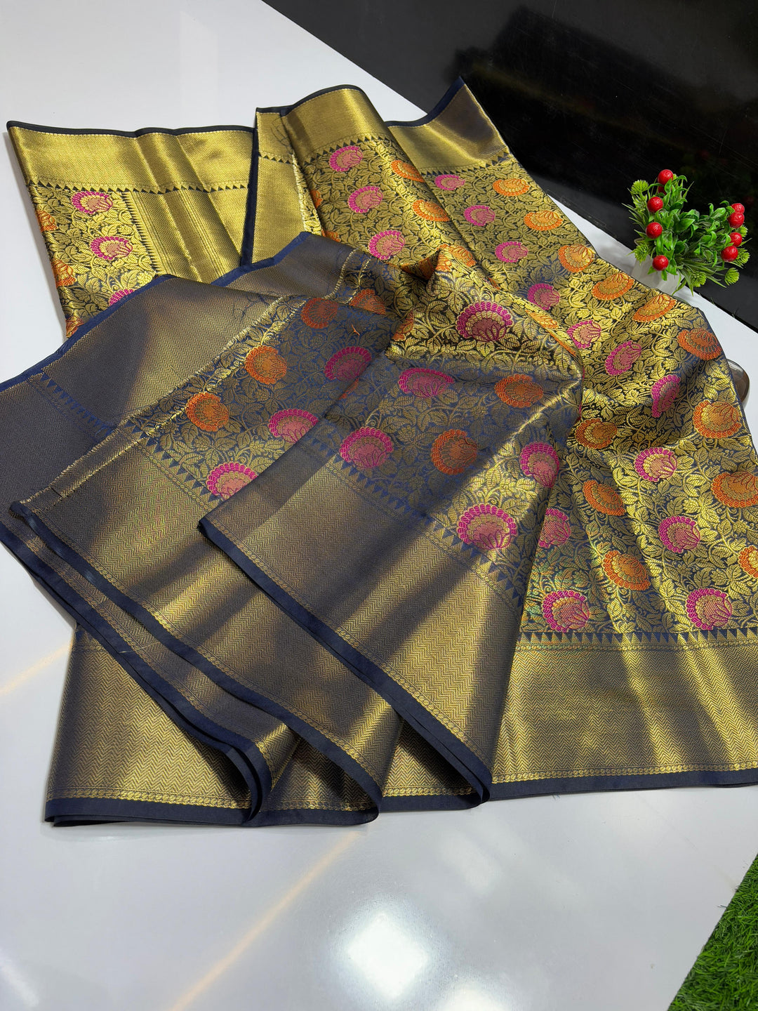 Nita Ambani Inspired Banarasi Tissue Silk Saree