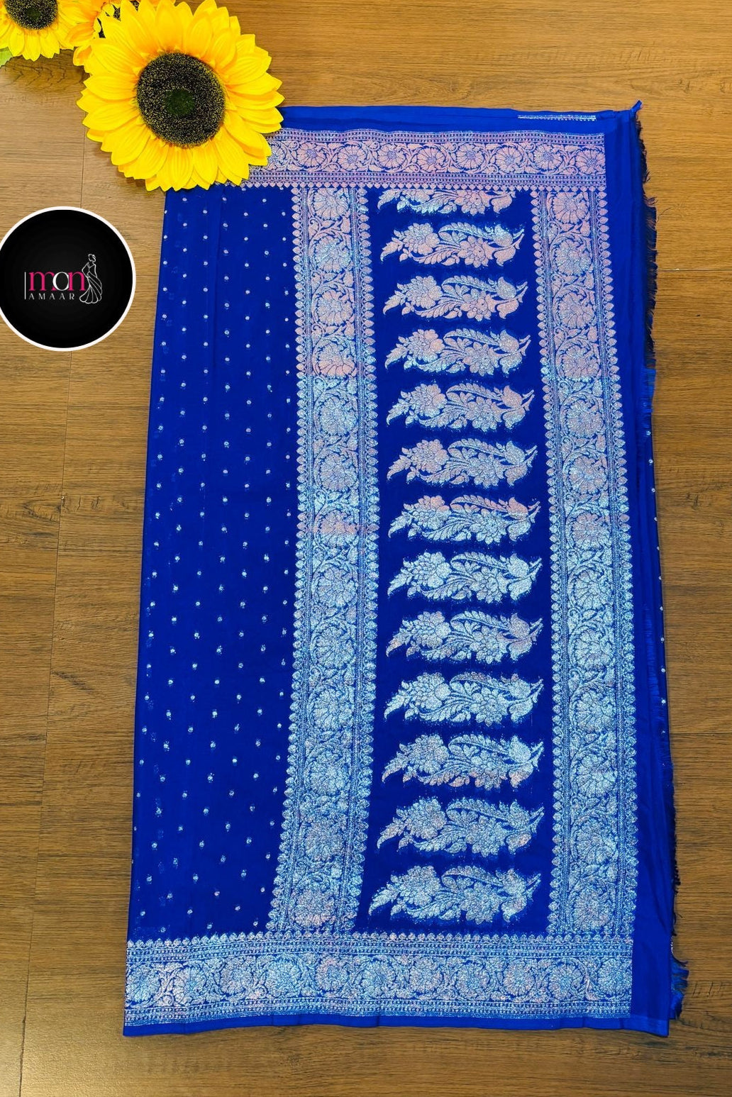 Aaradhya -Banarasi Semi Katan Silk saree