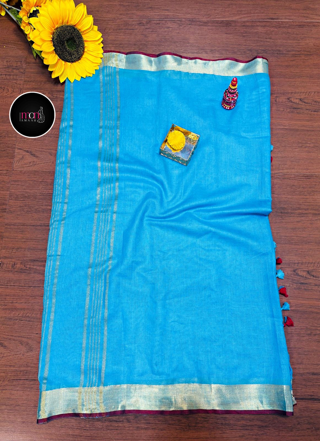 Mehira -Cotton Linen Saree