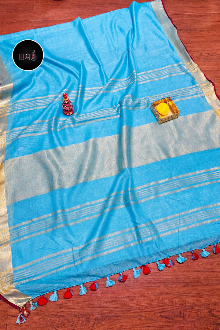 Mehira -Cotton Linen Saree