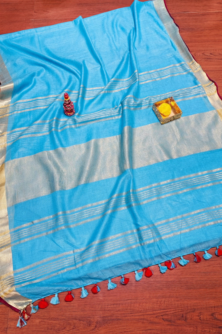 Mehira -Cotton Linen Saree