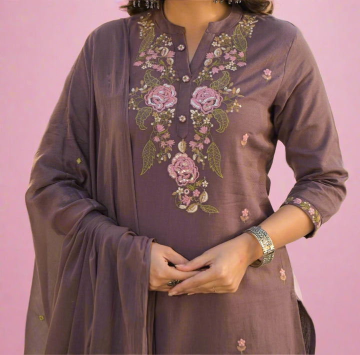 The Ocean Is Calling Cotton Kurti Set