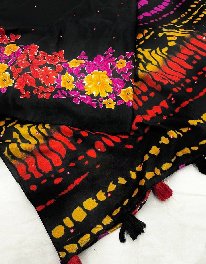 Floral Manipuri Silk Saree