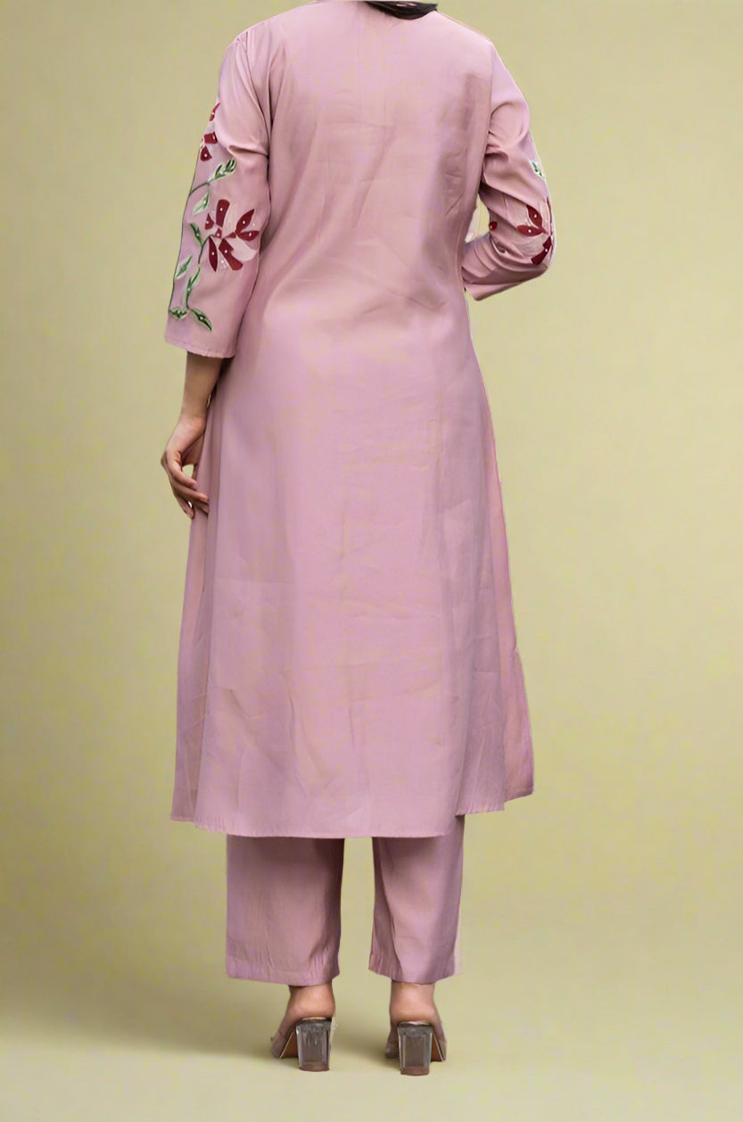 Dazzling Diva-  Embroidered kurti set