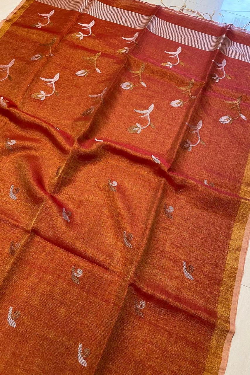 A New Blessing Tissue Linen Saree