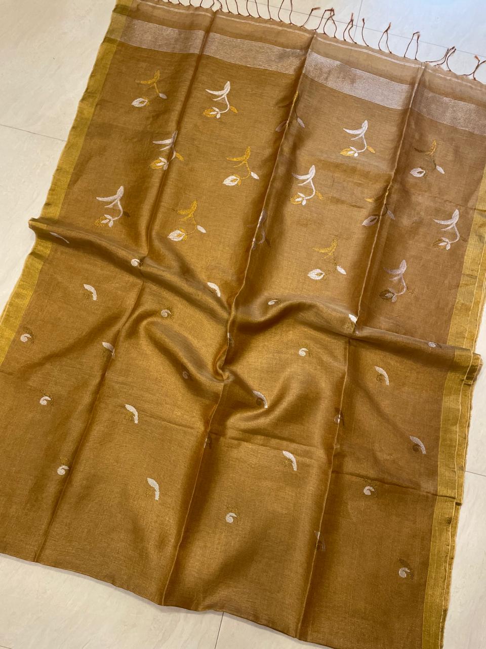 A New Blessing Tissue Linen Saree