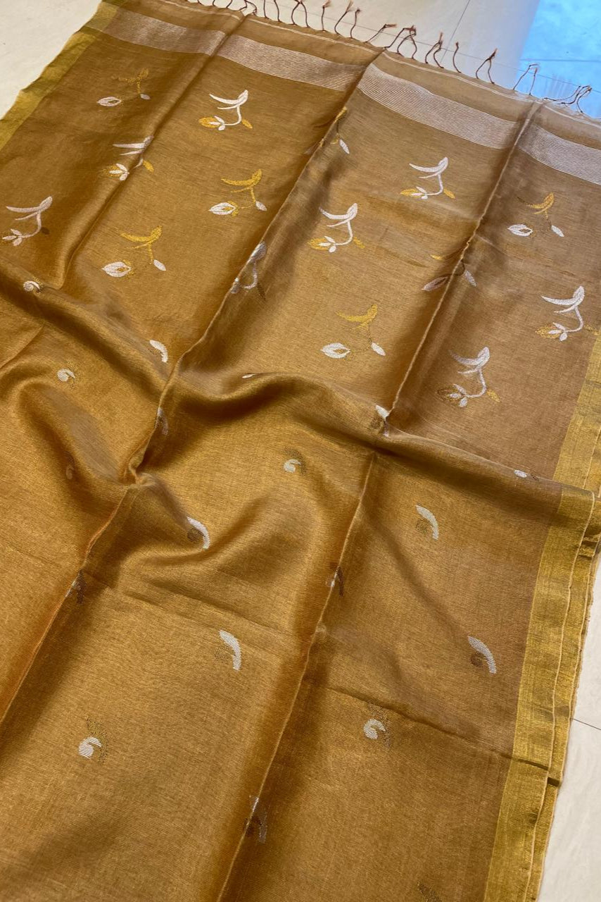 A New Blessing Tissue Linen Saree