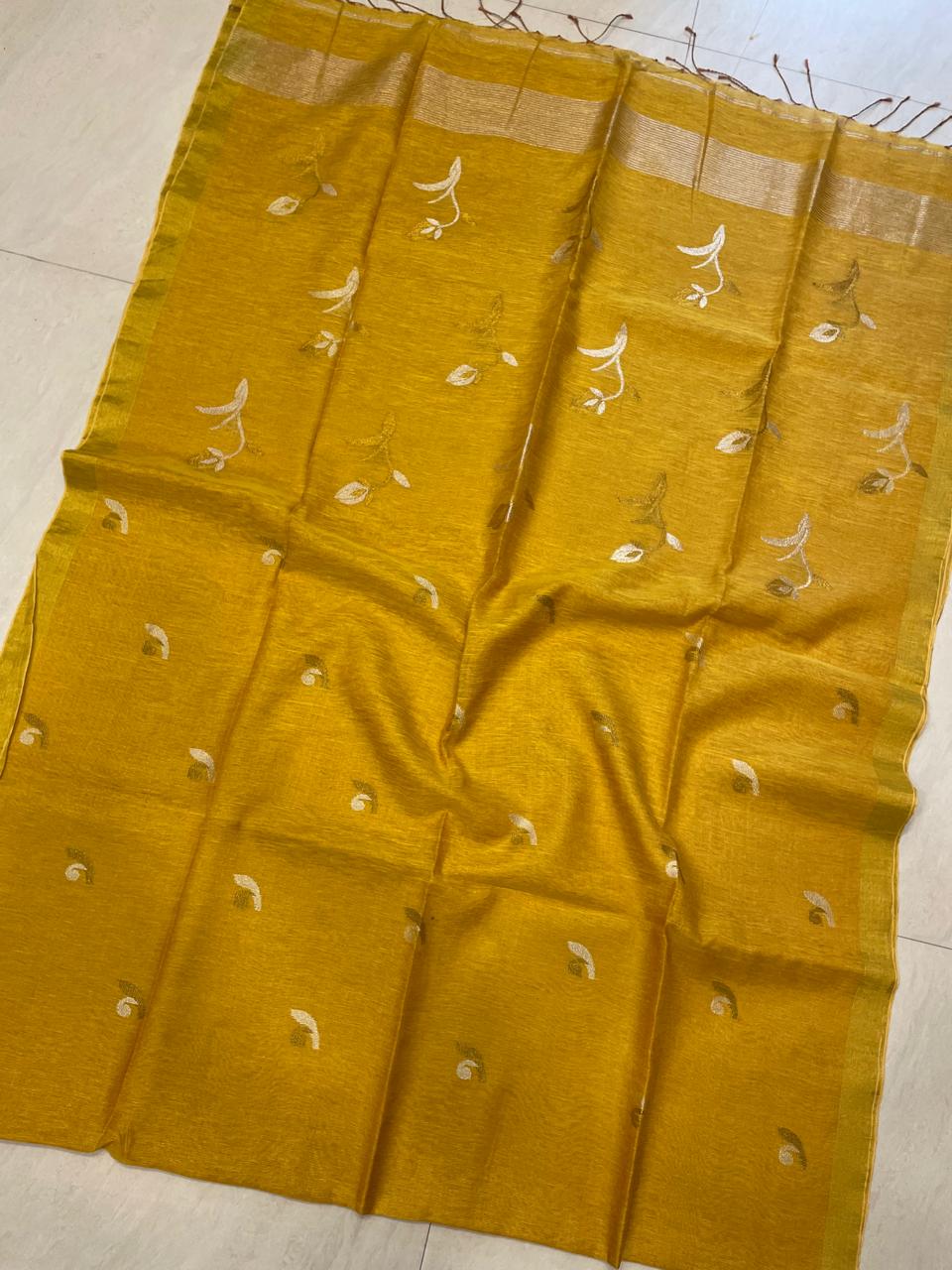 A New Blessing Tissue Linen Saree