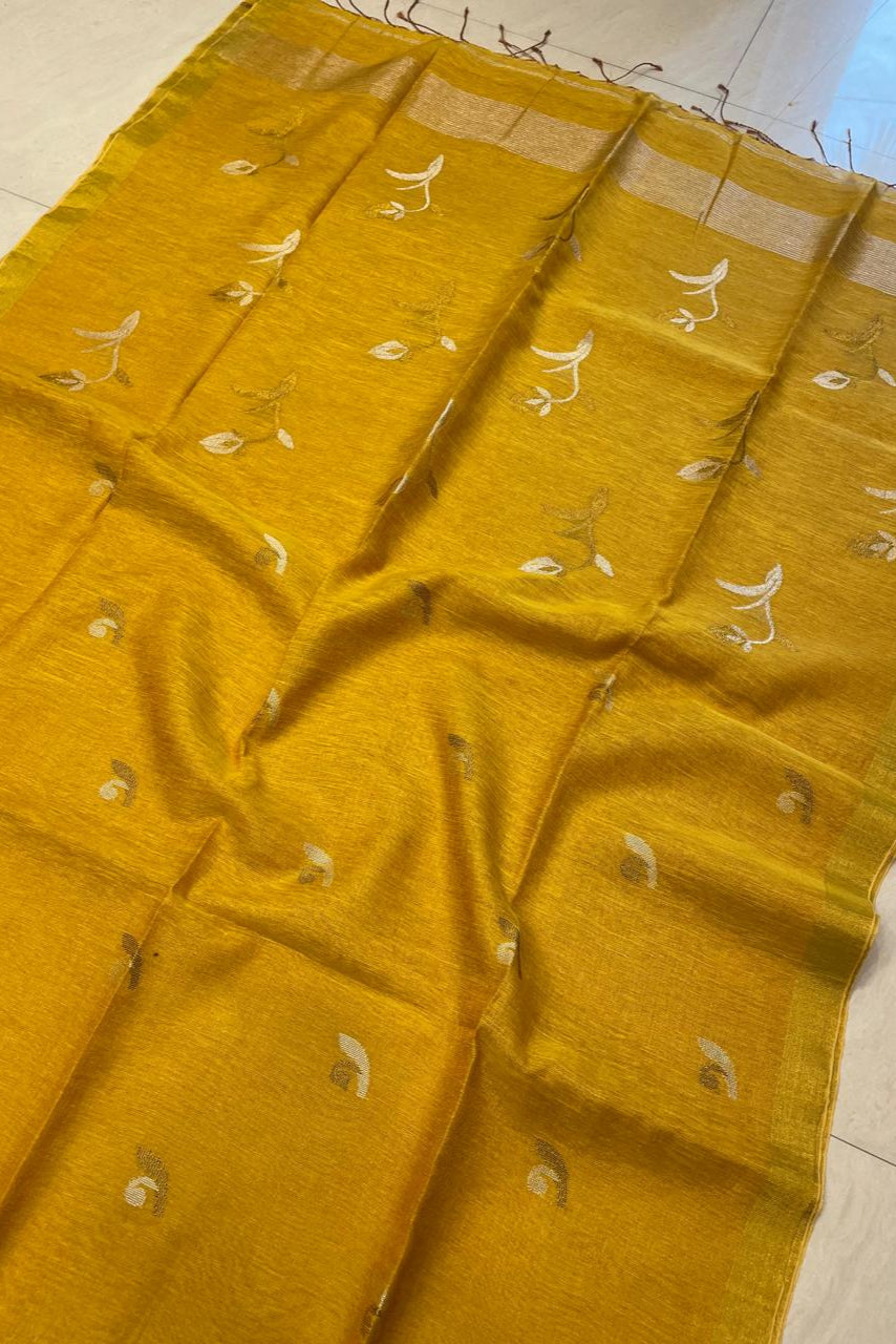 A New Blessing Tissue Linen Saree