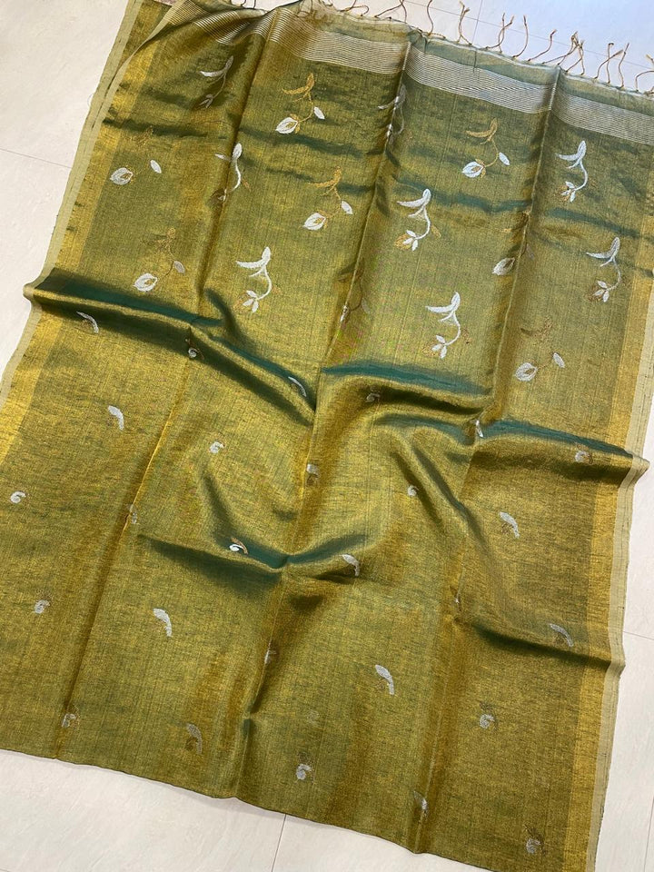 A New Blessing Tissue Linen Saree