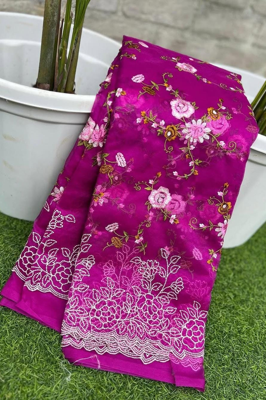 March Icon Banarasi Organza Silk Saree