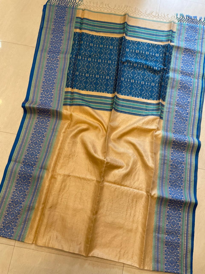 Sterling - The Auspicious Tussar Saree