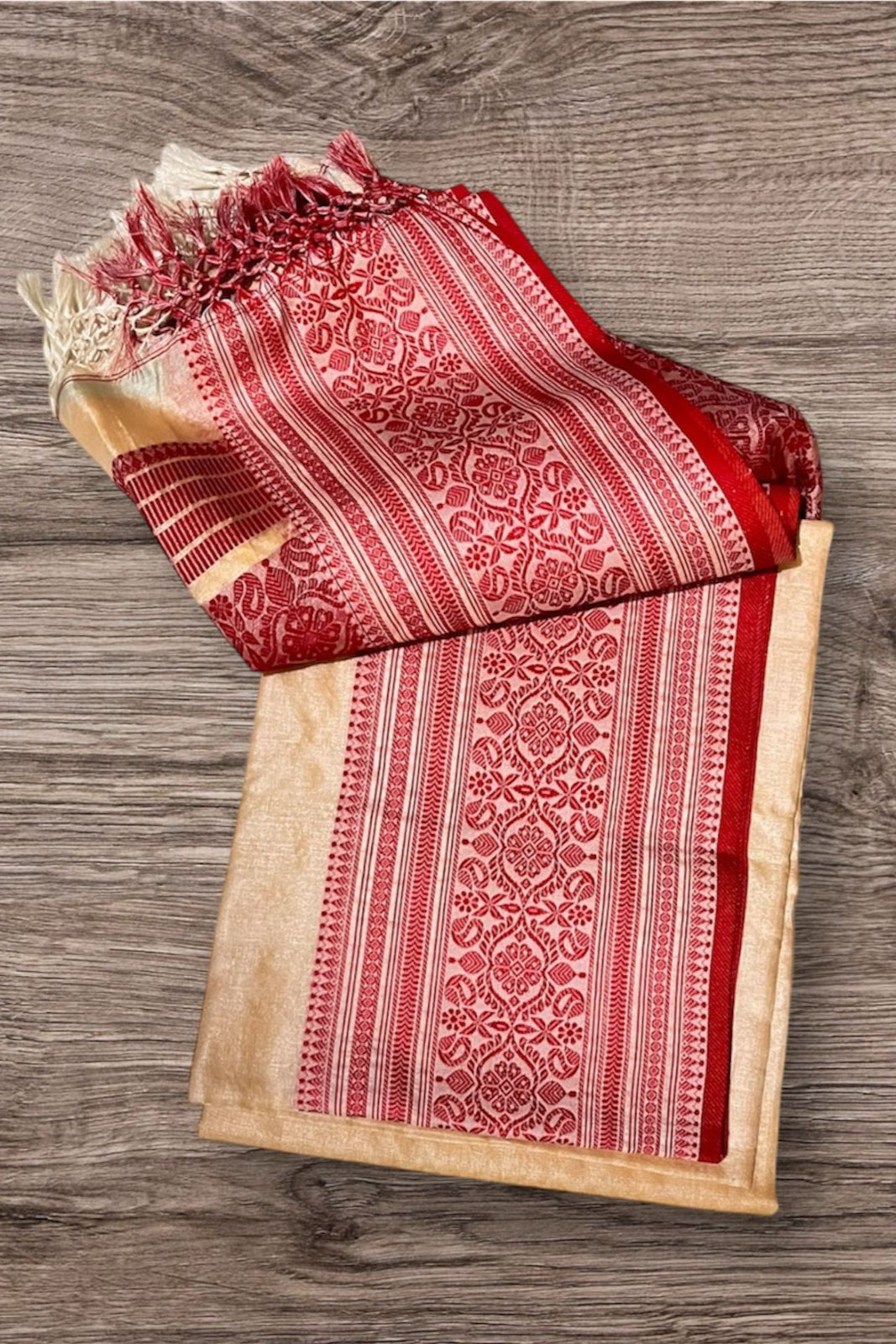 Sterling - The Auspicious Tussar Saree