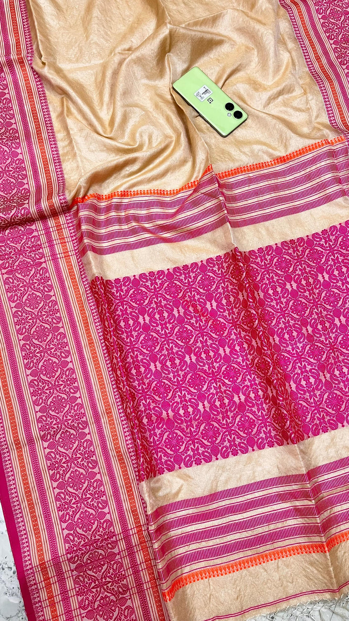 Sterling - The Auspicious Tussar Saree