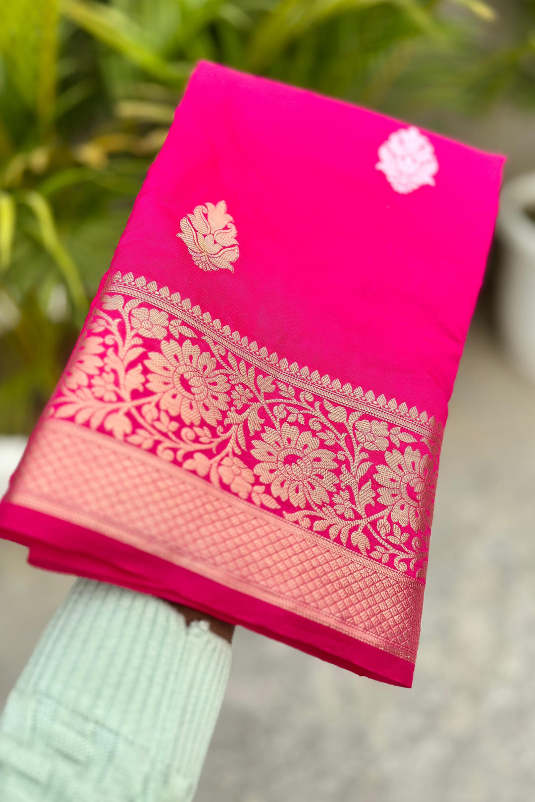 Nita Ambani Inspired Banarasi Katan Pink Silk Saree