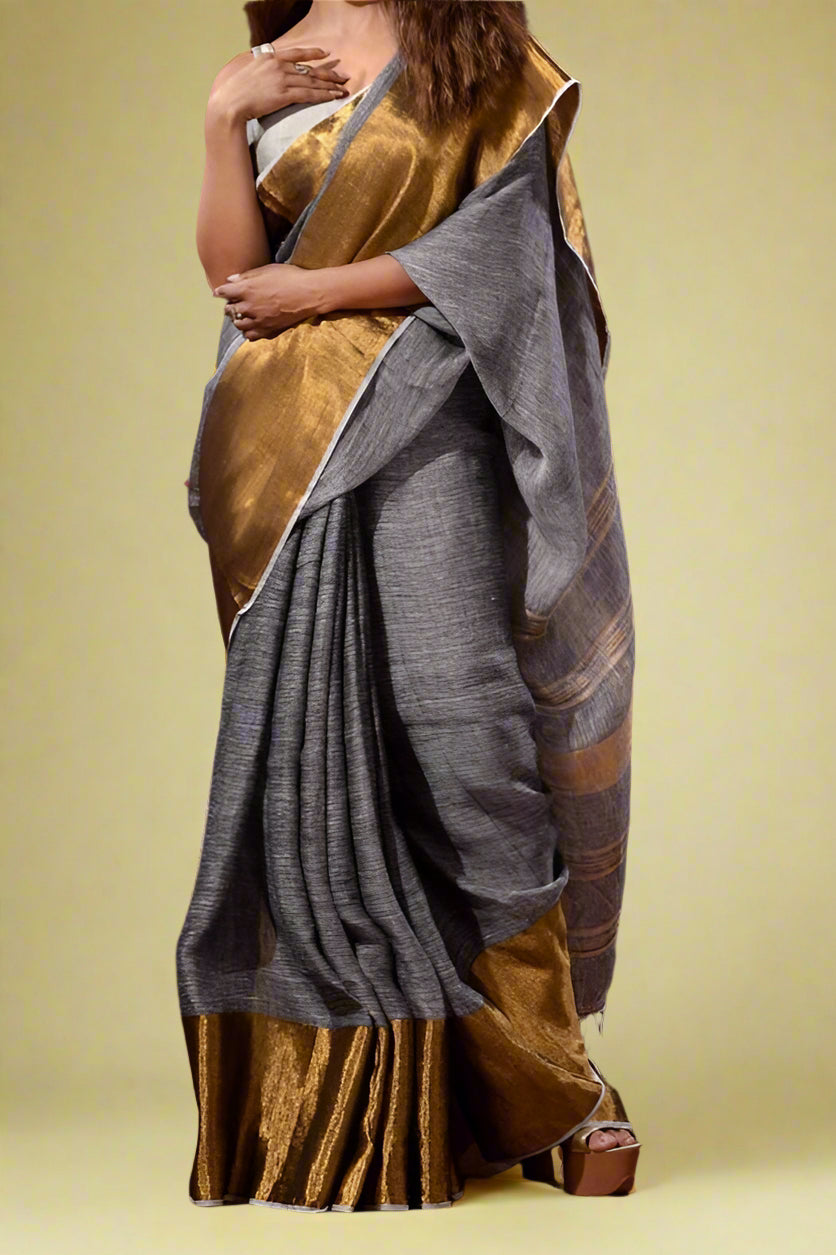 Smaranika Linen Saree