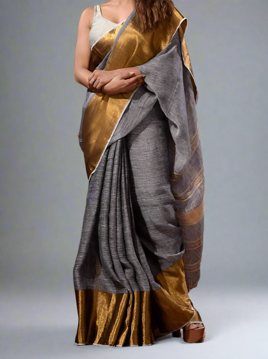 Smaranika Linen Saree